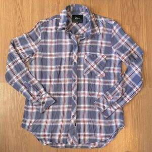 ❤️ Rails Hunter Purple Plaid Button Down Shirt Size XS NWT